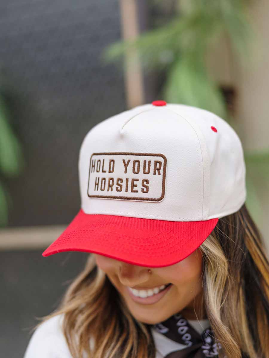 Red Bill Cap with Patch