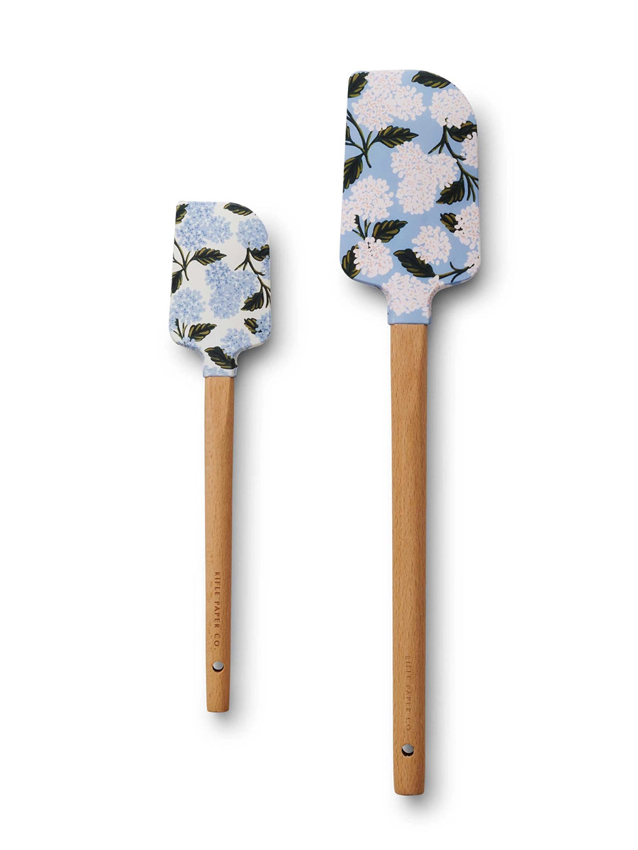 Blue Hydrangea Spatula Set