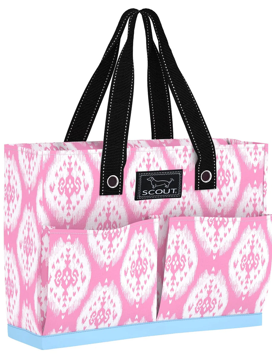 Compact Pink Womens Tote with Pockets