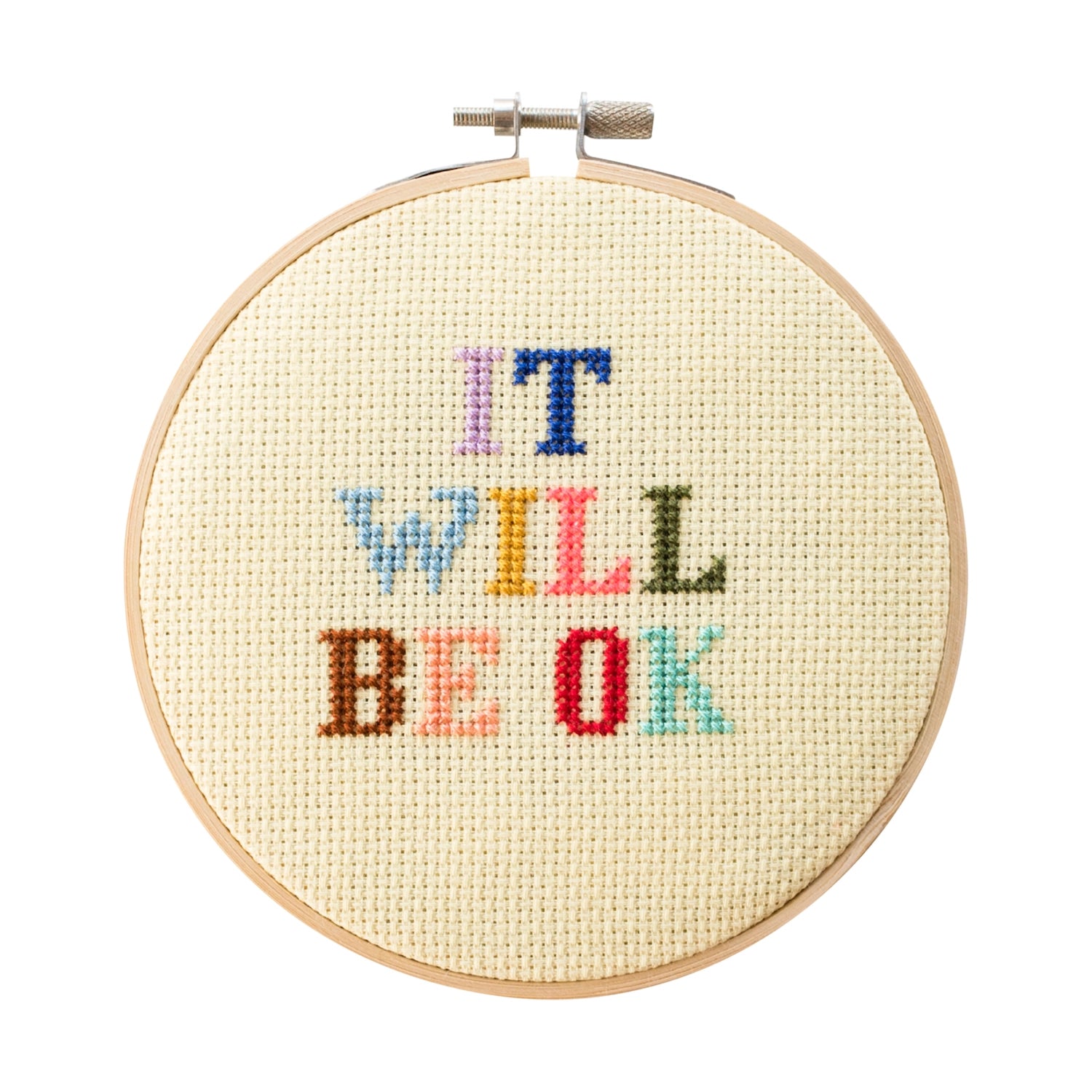 "It Will Be Ok" Cross Stitch Kit