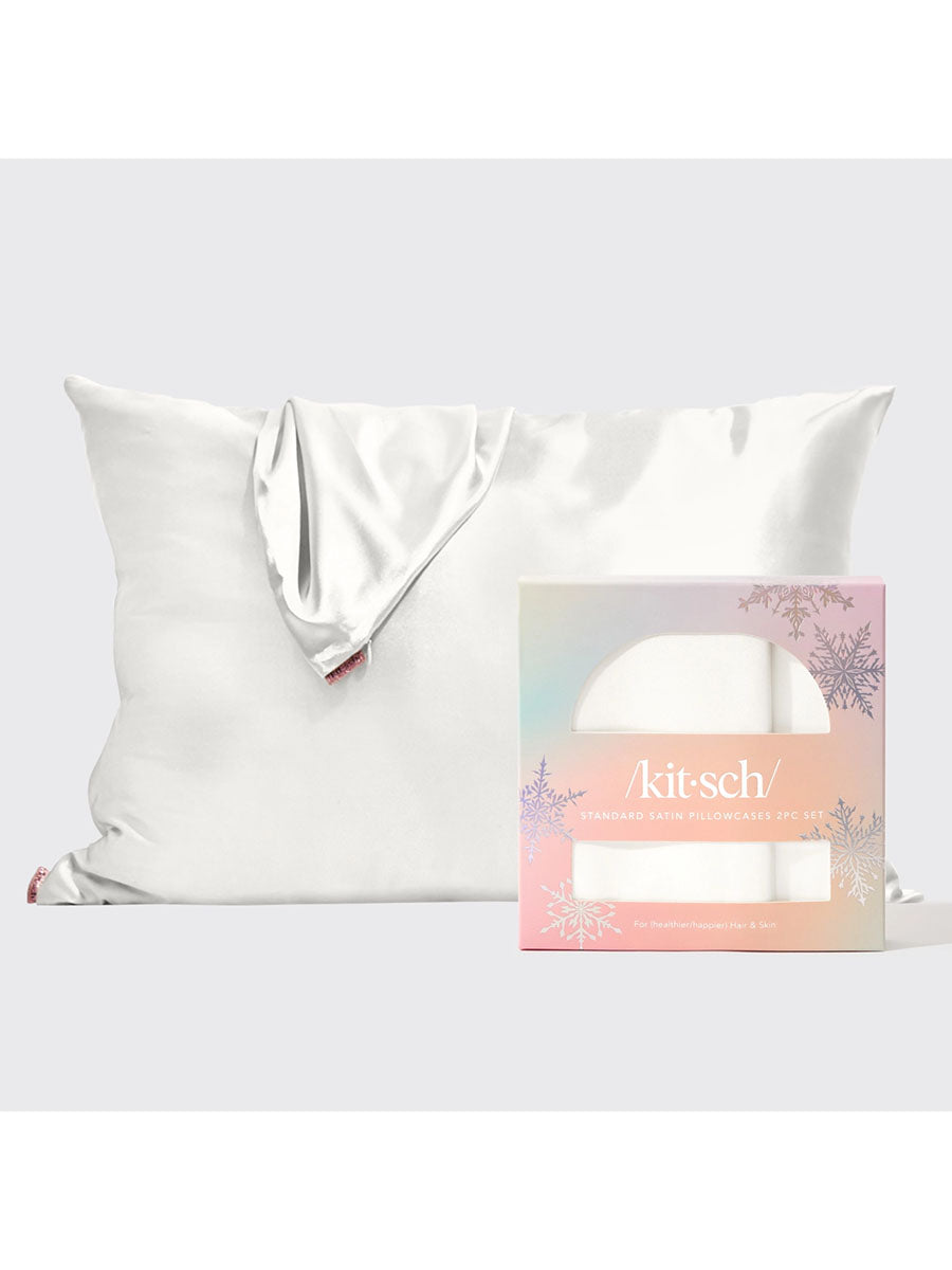 Ivory Satin Pillowcase Set of 2