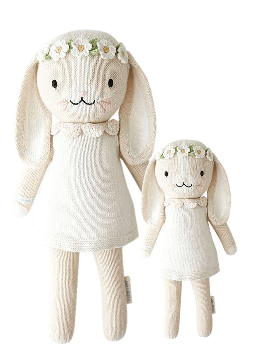 knitted bunny stuffed animal toys
