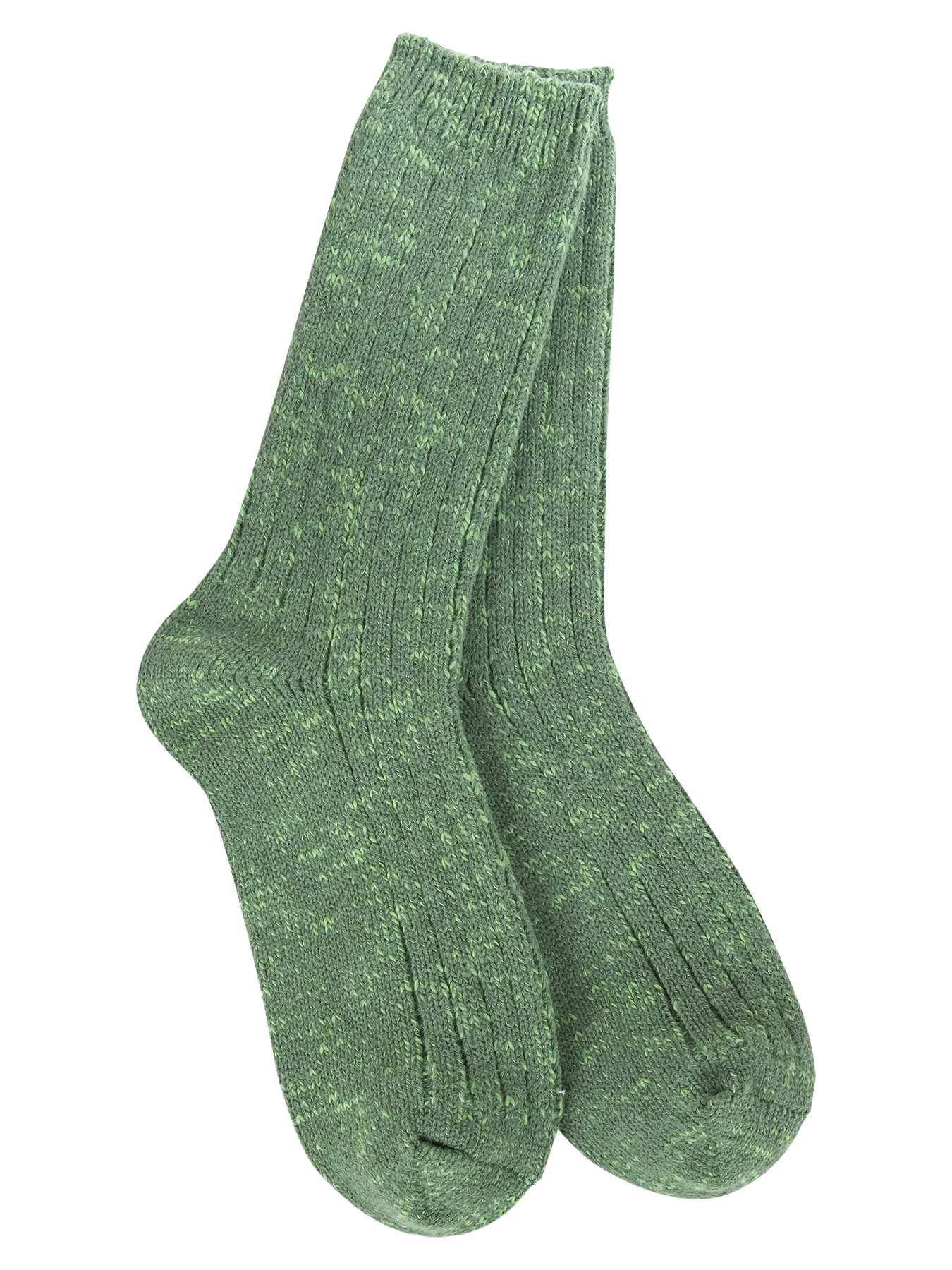 Soft green crew socks