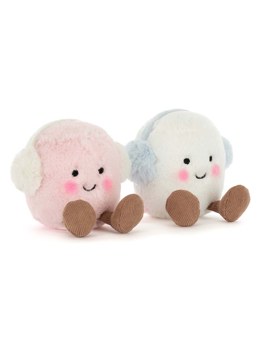 Pair of marshmallow plush toys