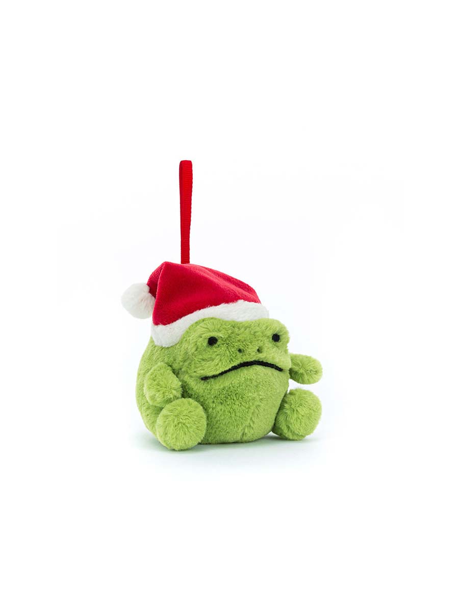 Christmas Plush Frog Ornament