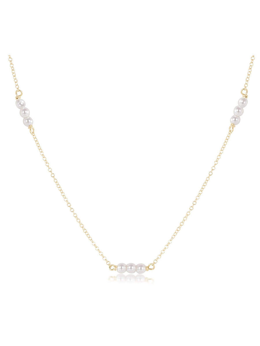 Simplicity Gold Choker with Pearl Beads 