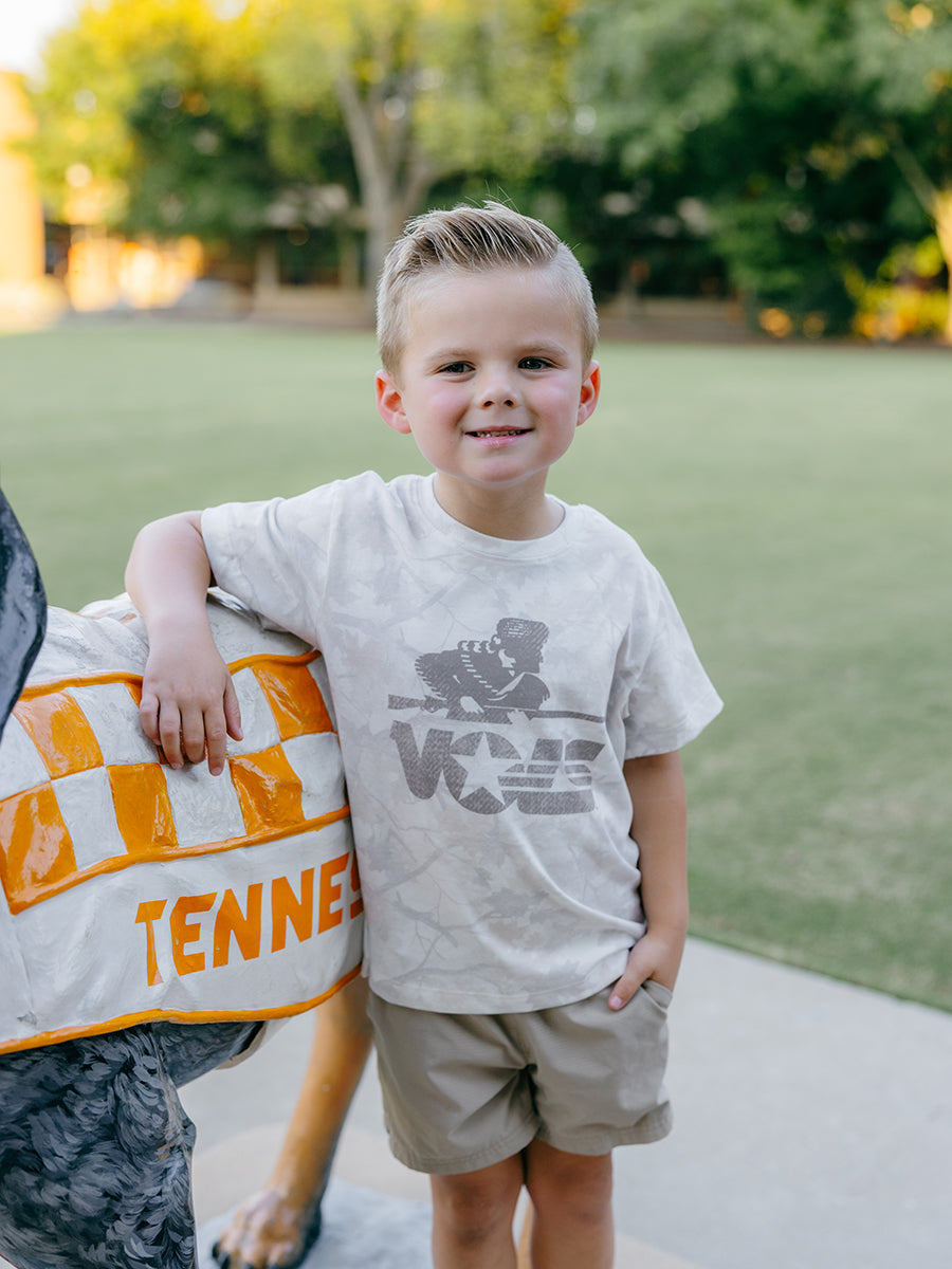 Kids Cream Camo Vols Star Rifleman T-Shirt, Toddler & Youth