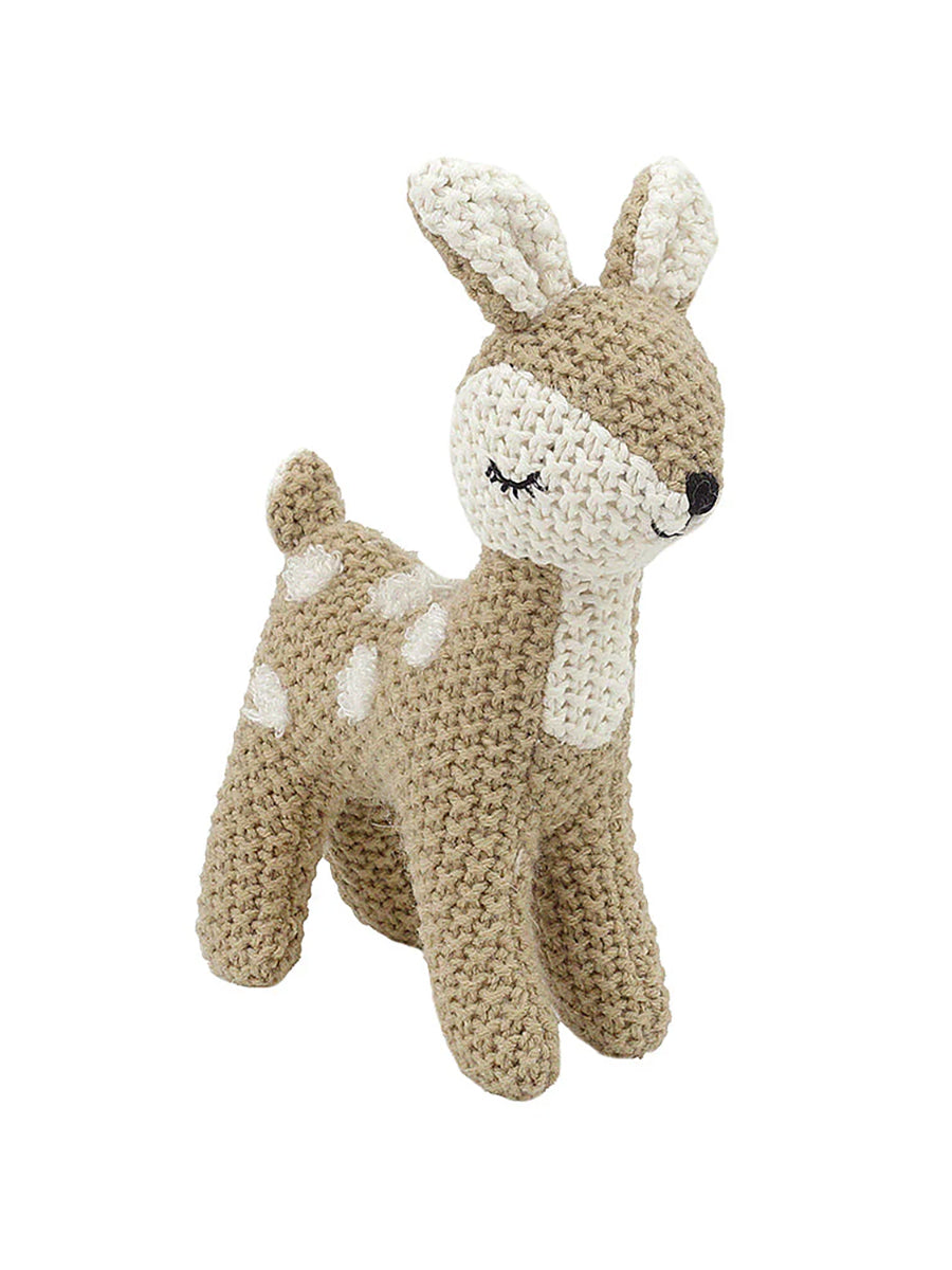 Knit Fawn Plush Toy