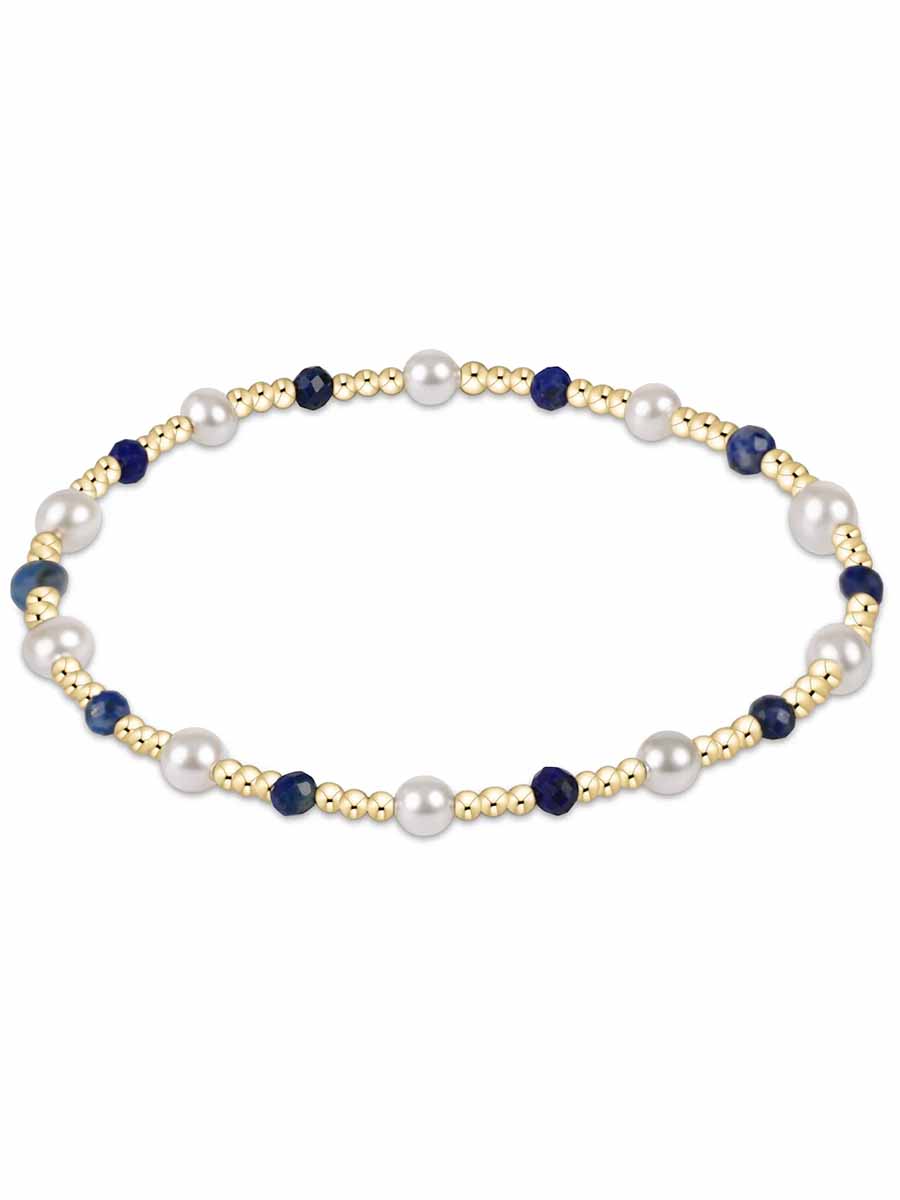Pearl Sincerity 4mm Bead Gemstone Bracelet (12 Colors)