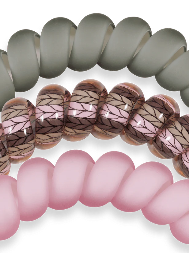 Sage, Pink, Pattern Teleties