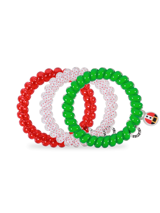Teleties Secret Santa 3-pack Hair Ties