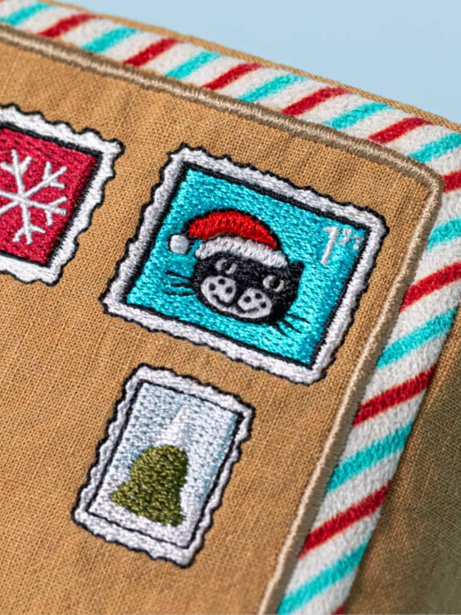 Jellycat Letter to Santa closeup of stamps