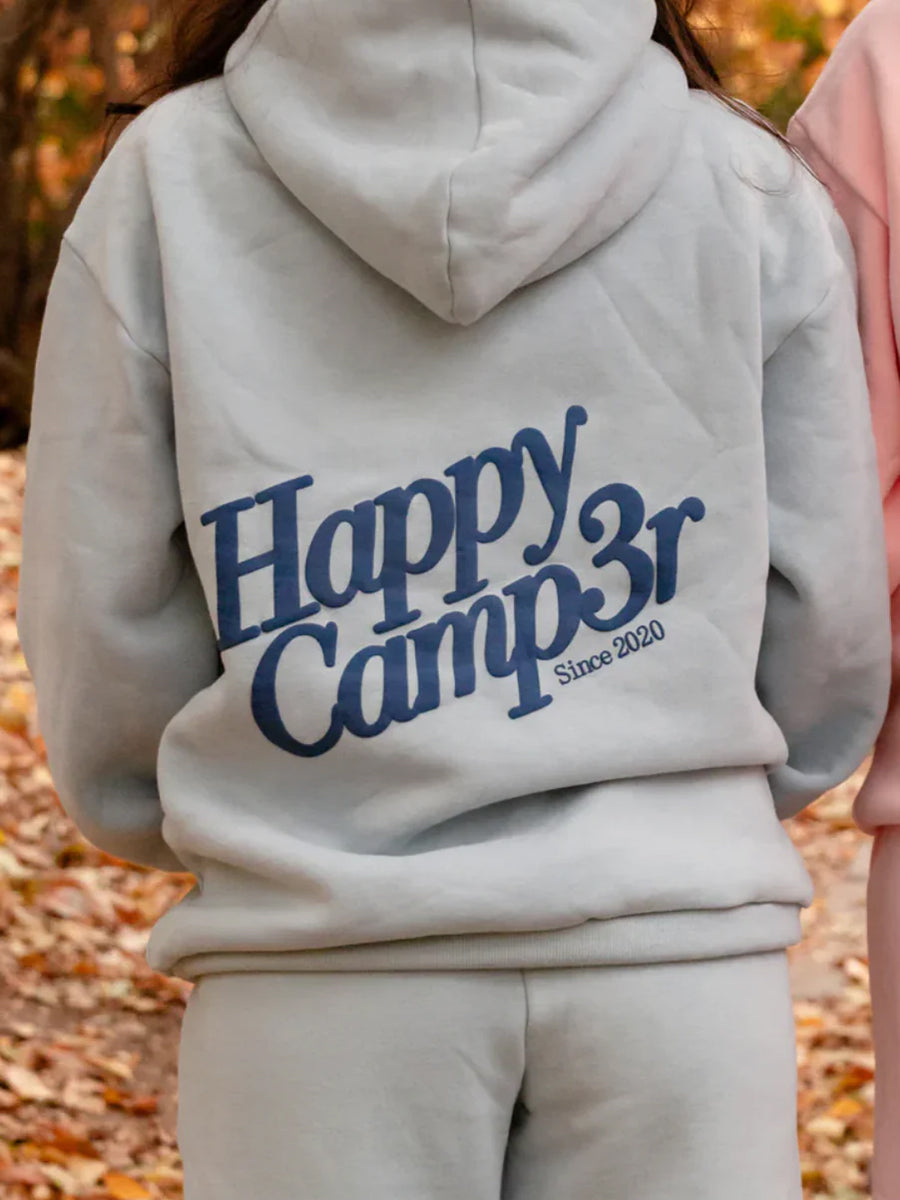 Happy Camp3r light blue hoodie