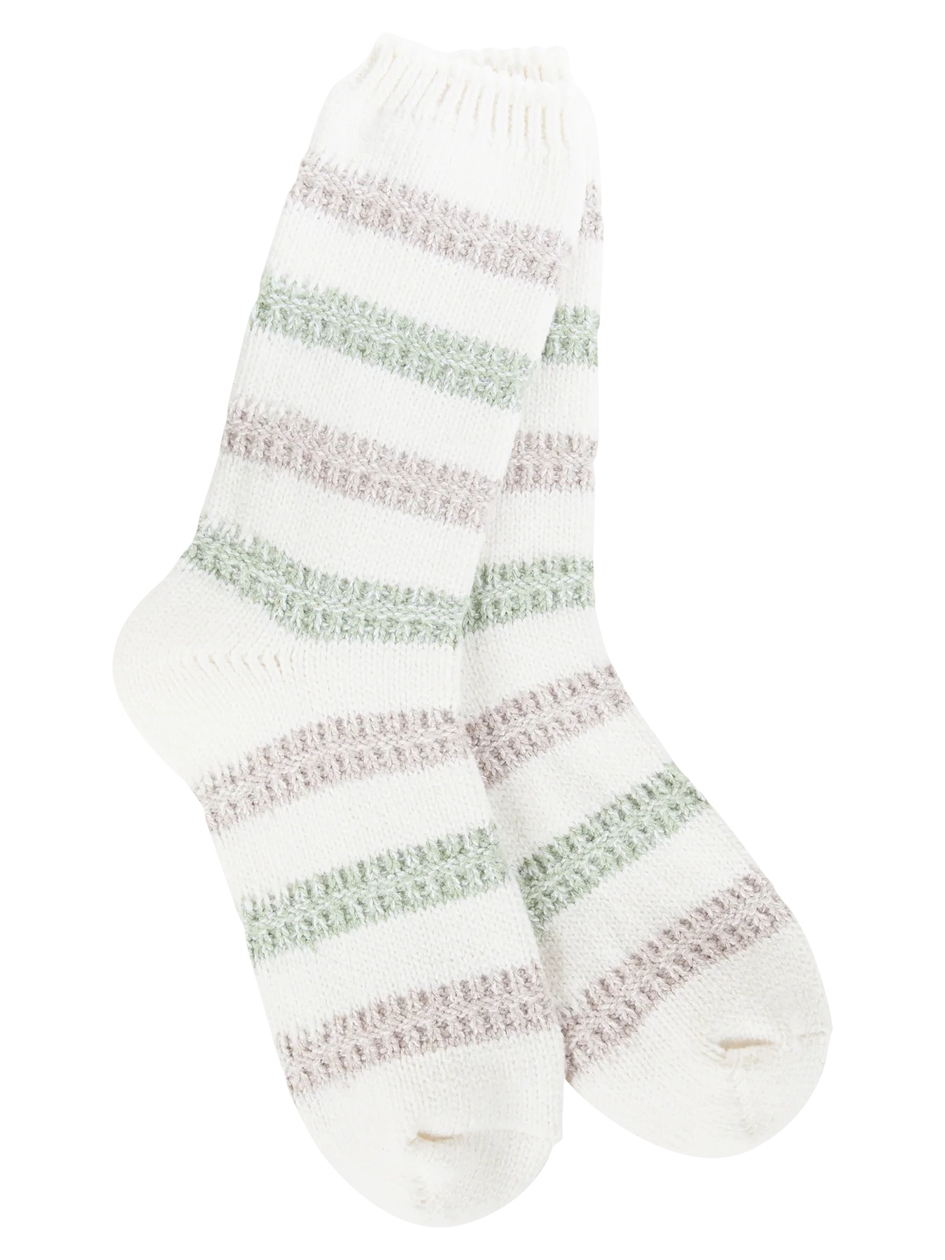 Soft striped crew socks