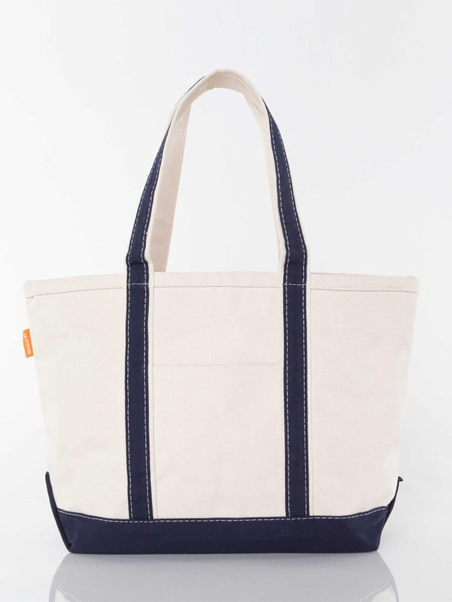 Navy and Cream Tote Bag