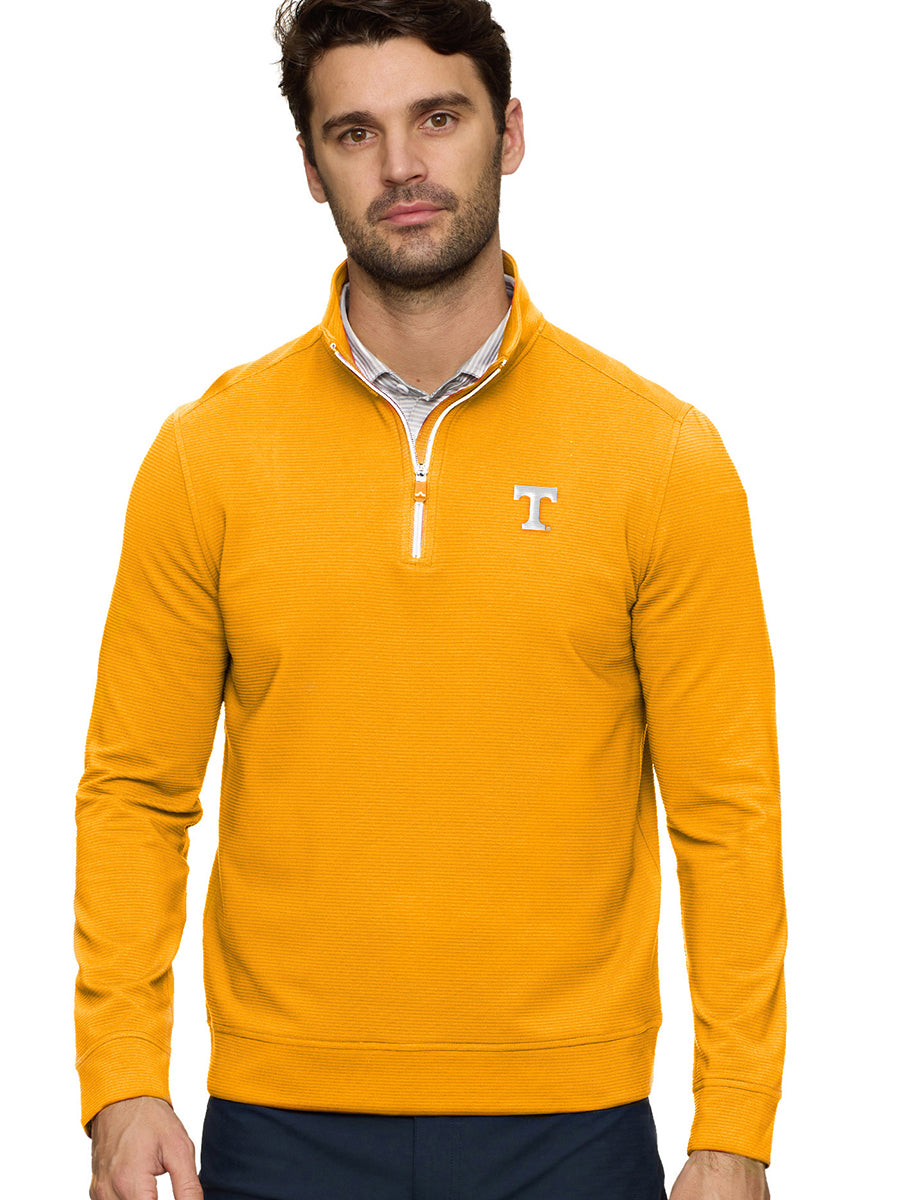 Men's Power T quarter zip orange pullover