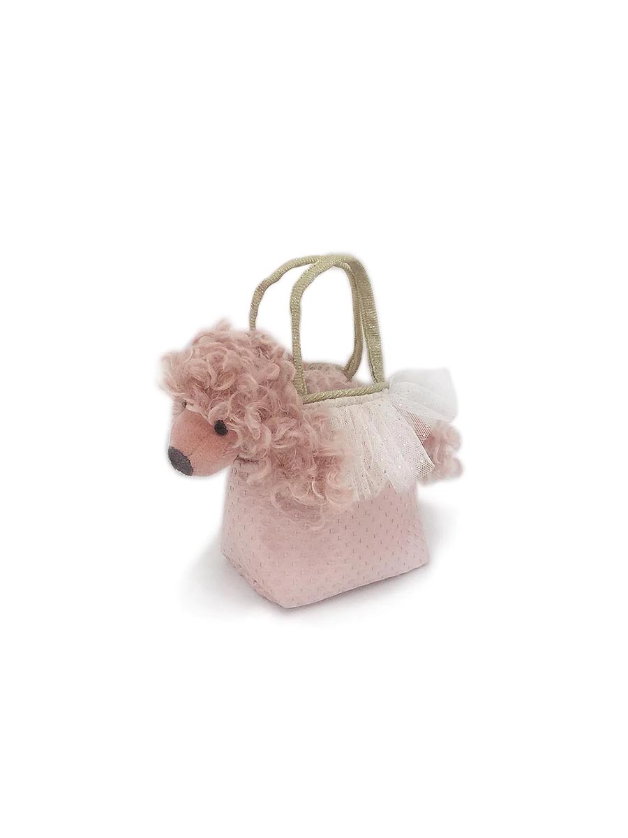Pink Poodle Plush Toy Purse