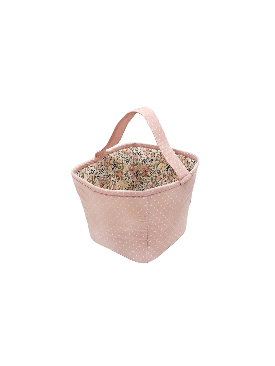 Pink Fabric Storage Basket