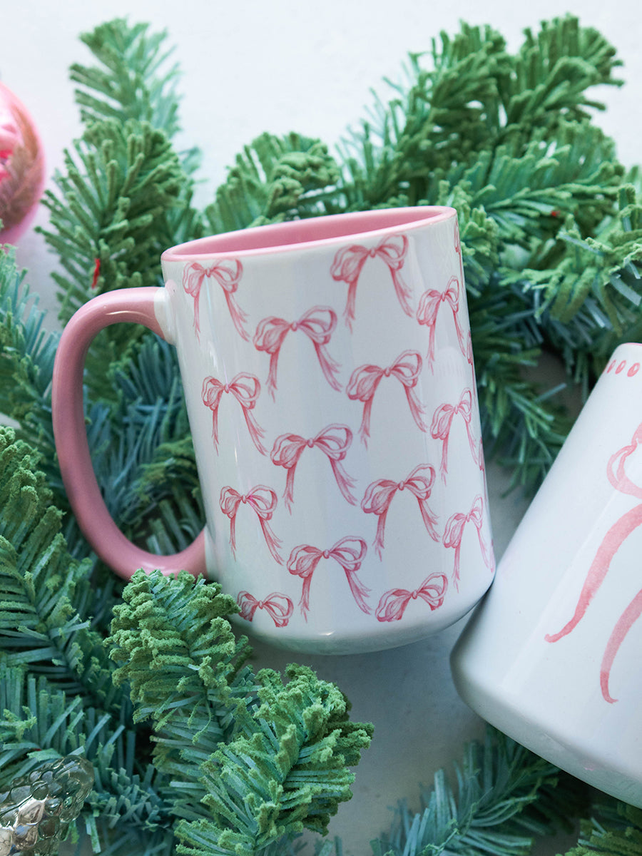 Pink Bows 15 oz. Mug