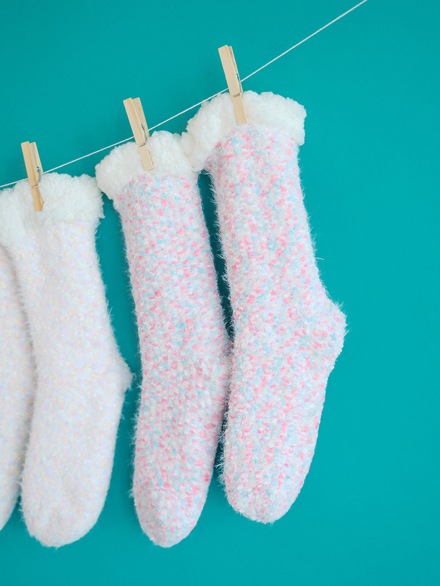 Fuzzy Gripper Slipper Socks