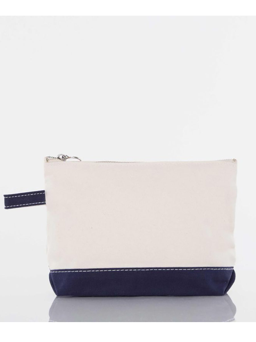 Make up bag with navy base