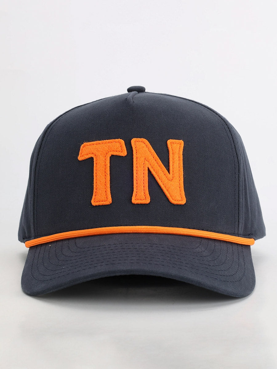 Navy hat with "TN"