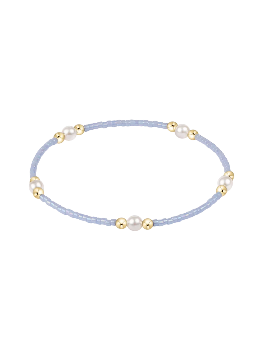 pale blue bead bracelet