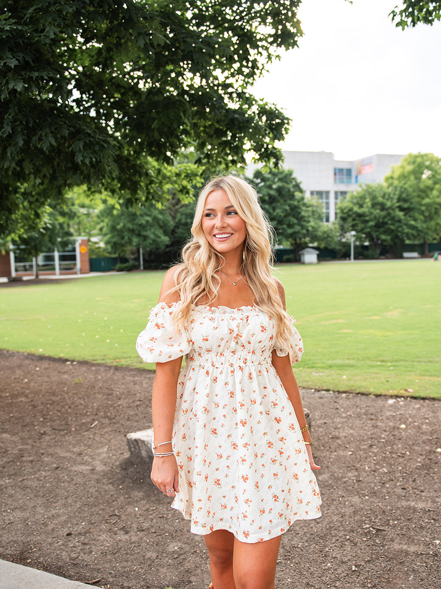 Floral Off-Shoulder Dress