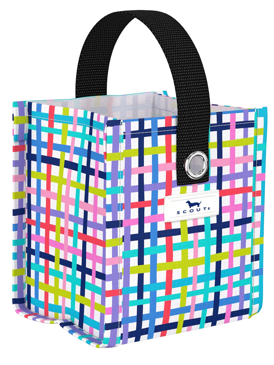Colorful Grid Pattern Gift Bag