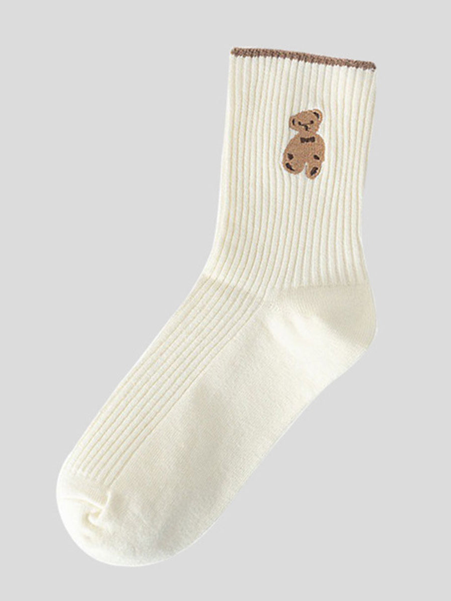 Brown Bear Crew Socks (3 Colors)