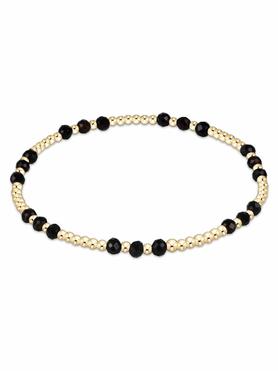 Gold Joy 3mm Gemstone Bracelet (12 Colors)
