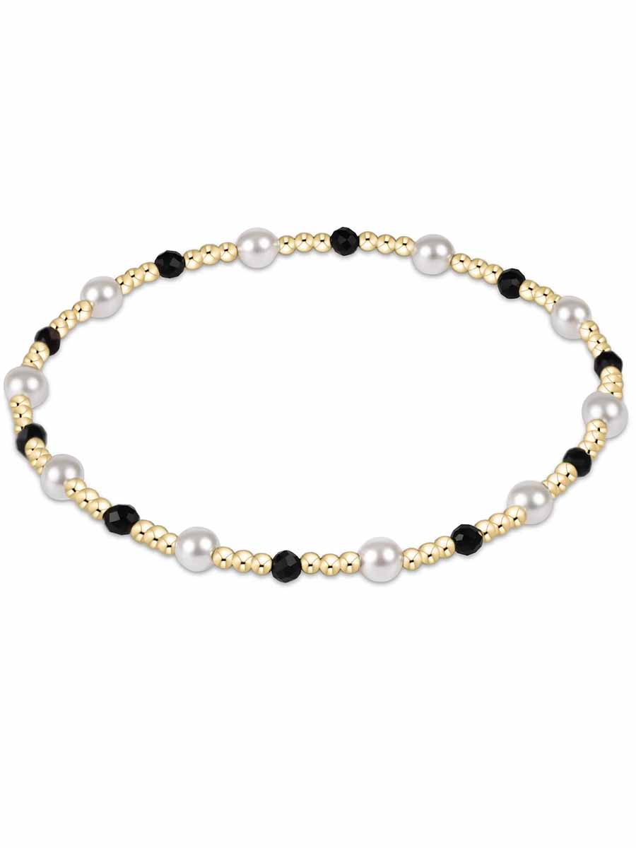 Pearl Sincerity 4mm Bead Gemstone Bracelet (12 Colors)