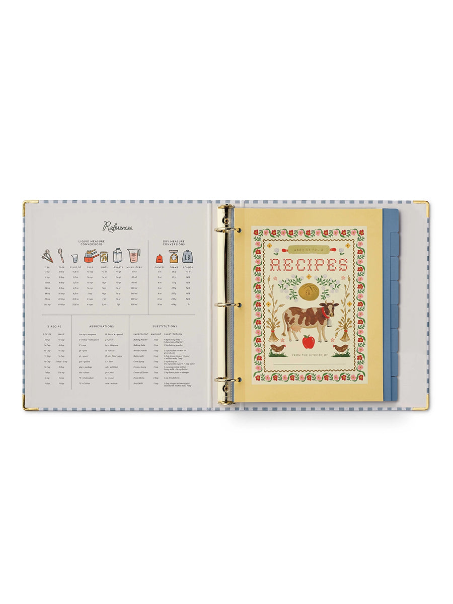 Colorful Recipe Binder