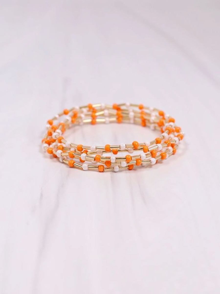 beaded stretch bracelet set