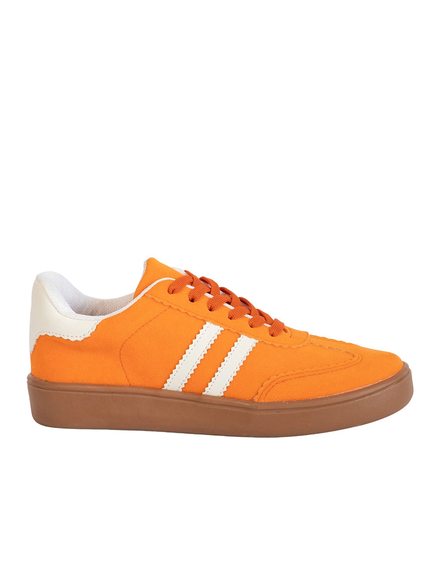 Orange fashion tennis shoes