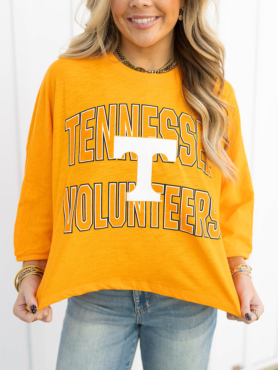 Long-Sleeve Orange Tennessee Top