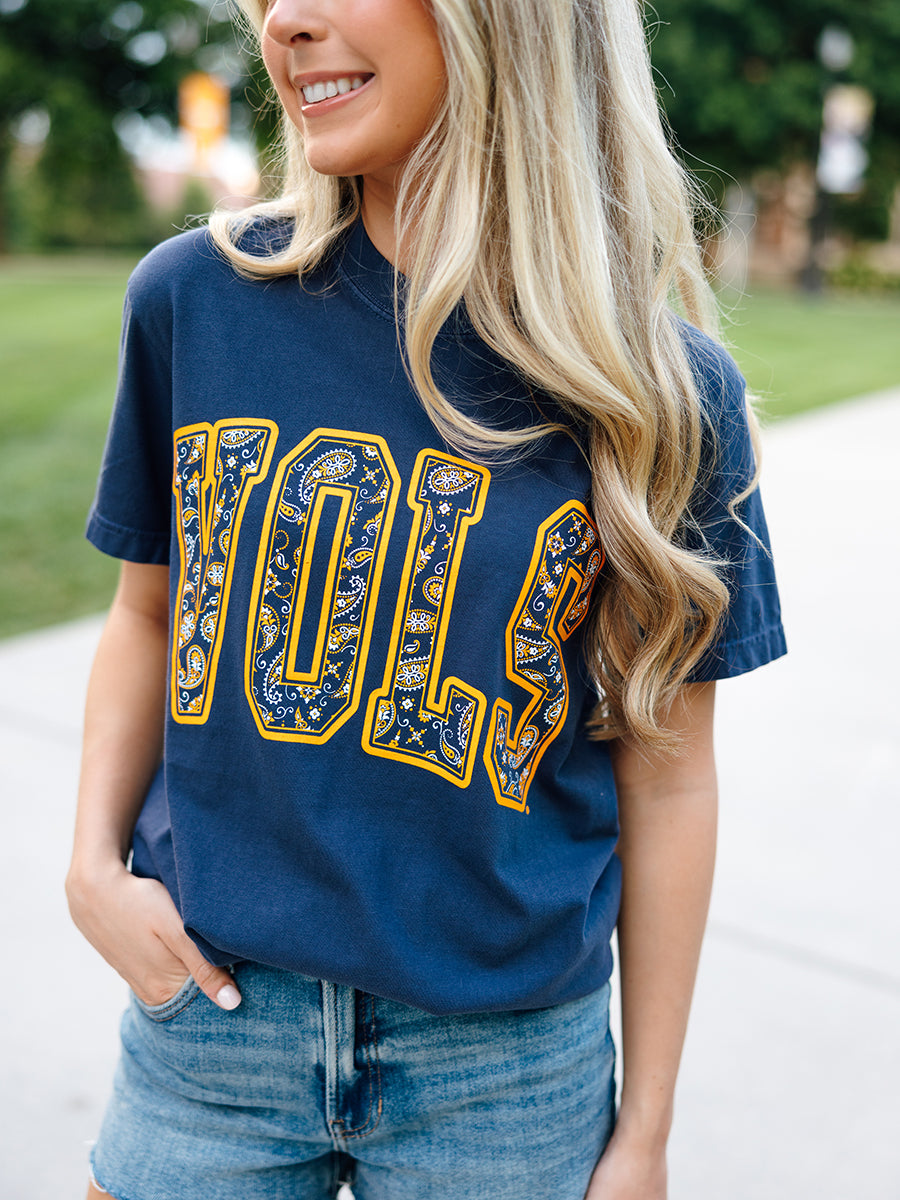 VOLS paisley print design t-shirt