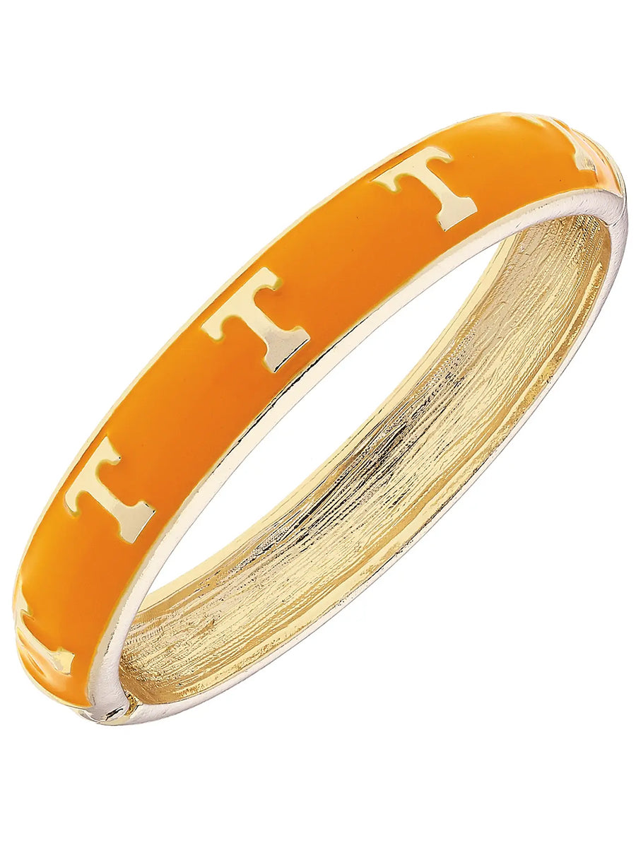 Power T Enamel Hinge Bangle (2 Colors)