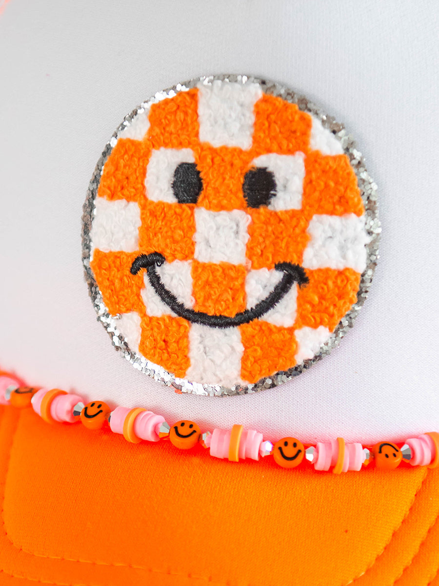 Smiley Face Orange Hat Strand