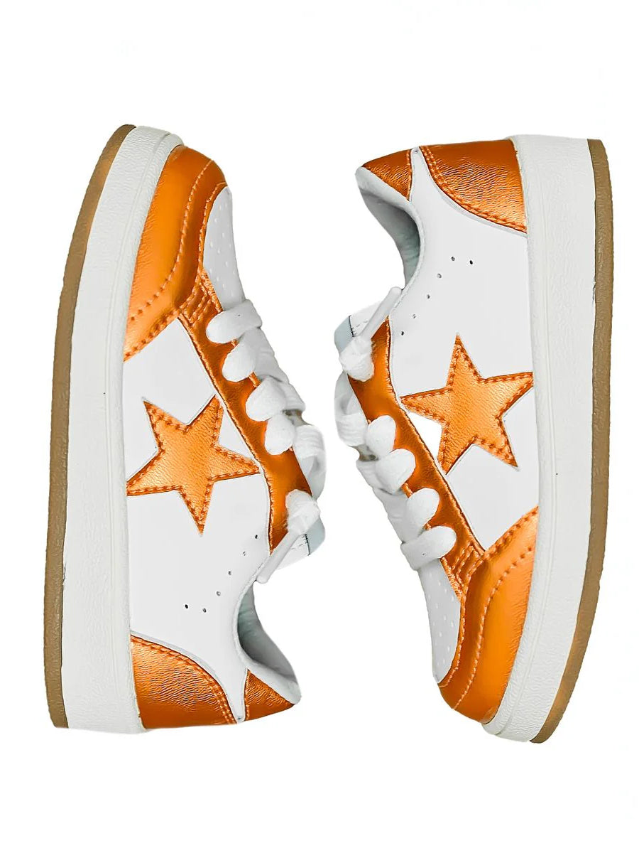 Adult Orange Star Sneakers