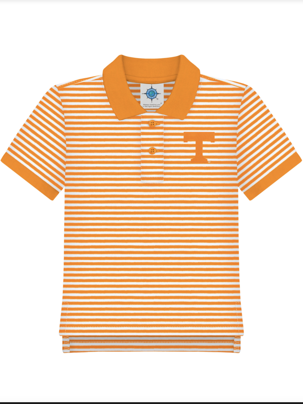 Tennessee Orange Striped Toddler Polo