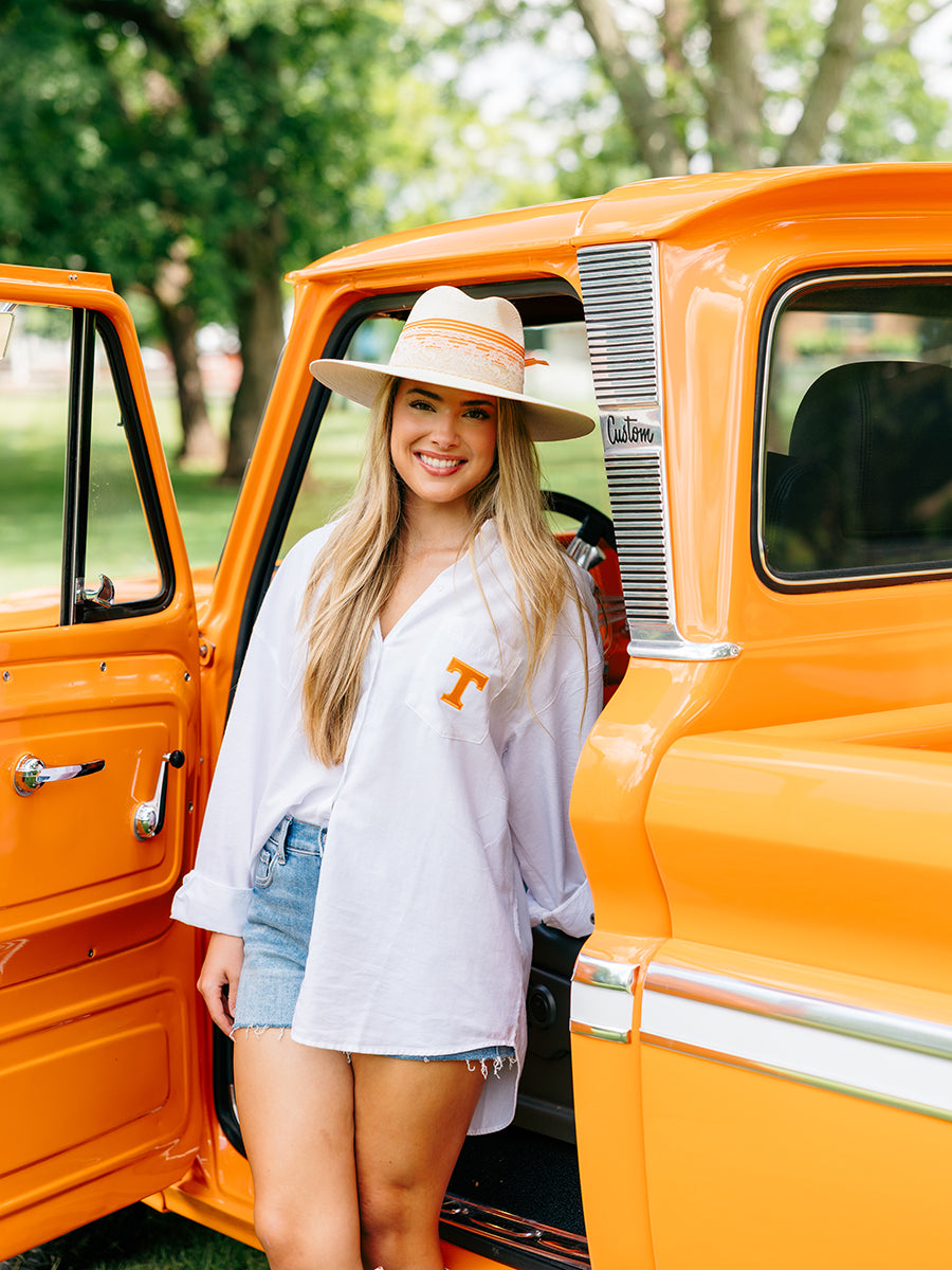 "Power T" Button-Down Top (3 Colors)