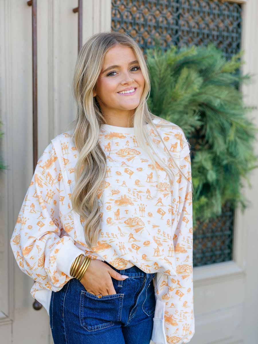 VOLS Toile Print Crew **Doorbuster**