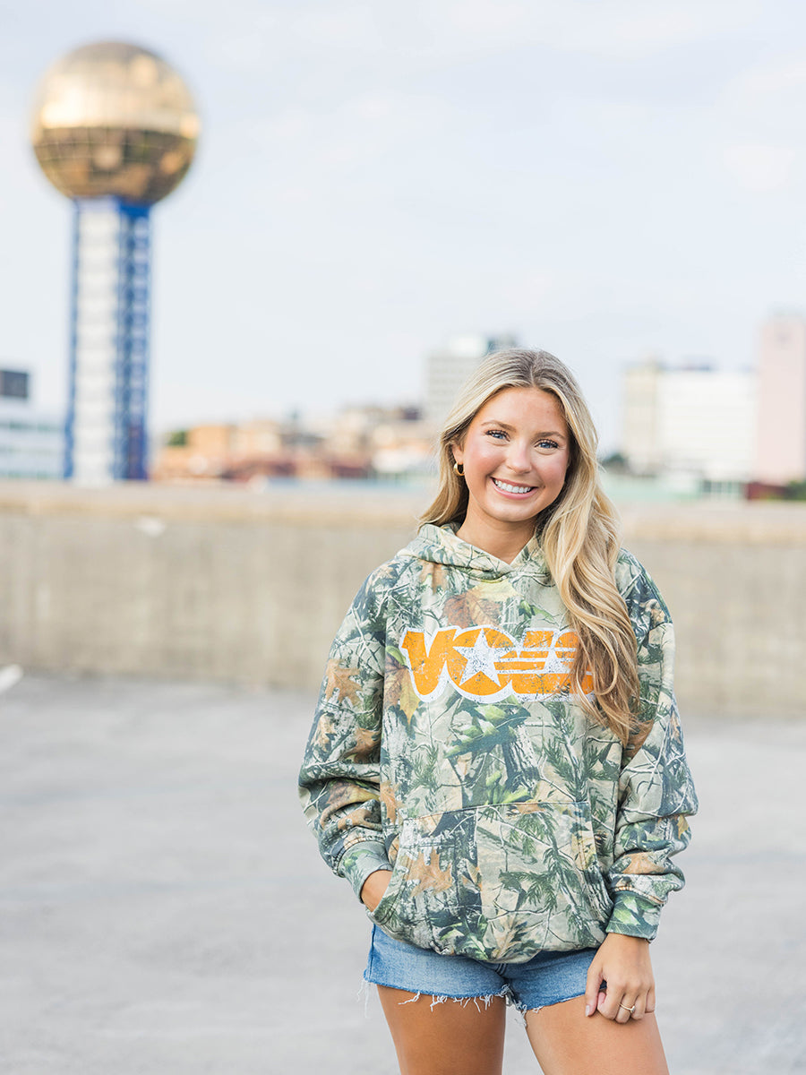 Camo VOLS Star Hoodie Sweatshirt