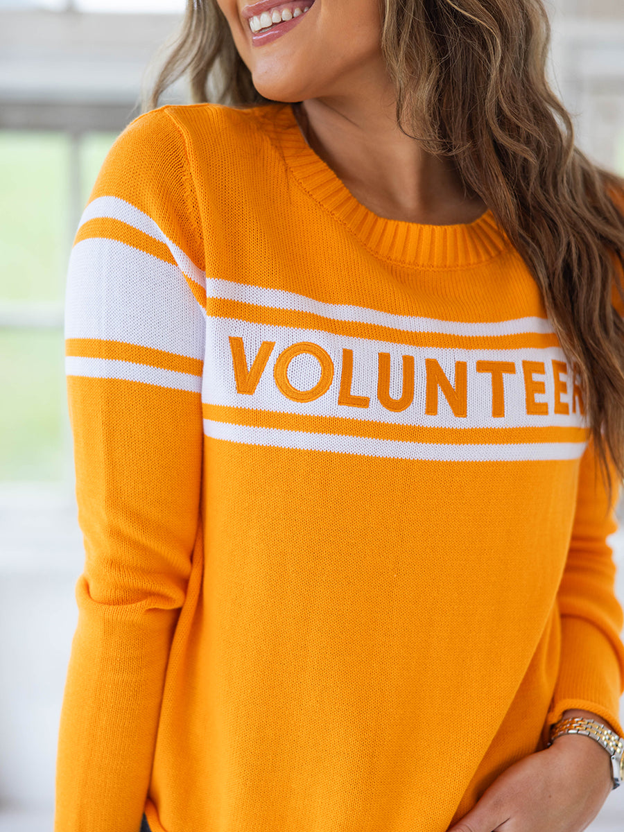 Volunteers Long-Sleeve Orange Sweater