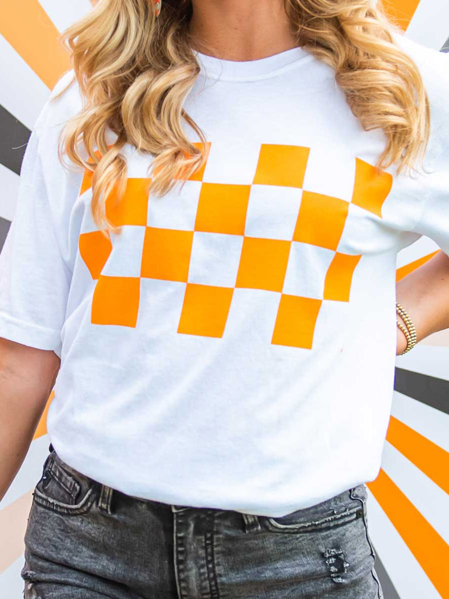 Vols Orange Checkerboard T-Shirt