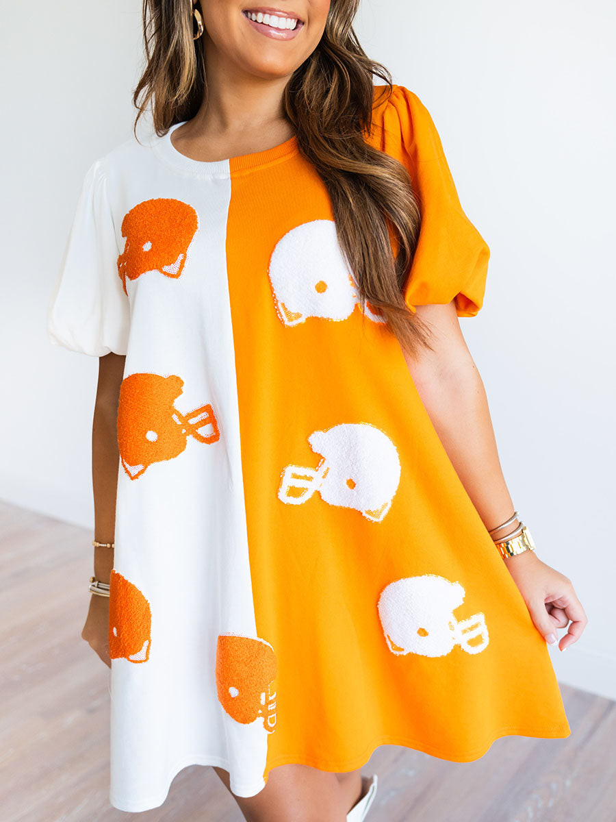 Tennessee Gameday Helmet Colorblock Dress