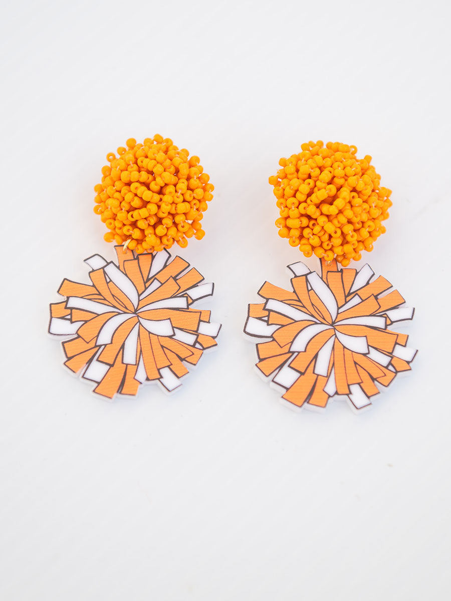 Tennessee Cheer Pom Earrings