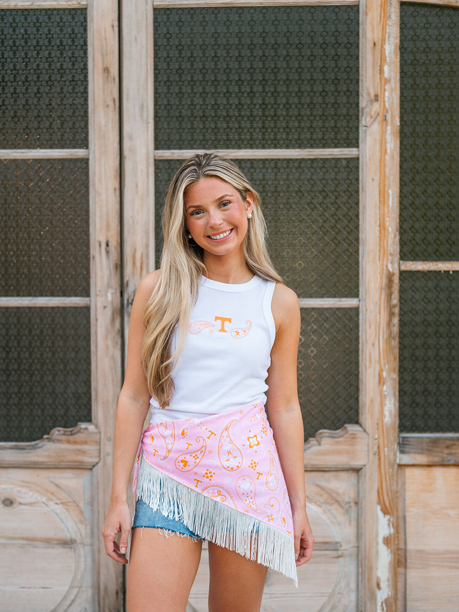 Tennessee Cropped White Tank (4 Styles)
