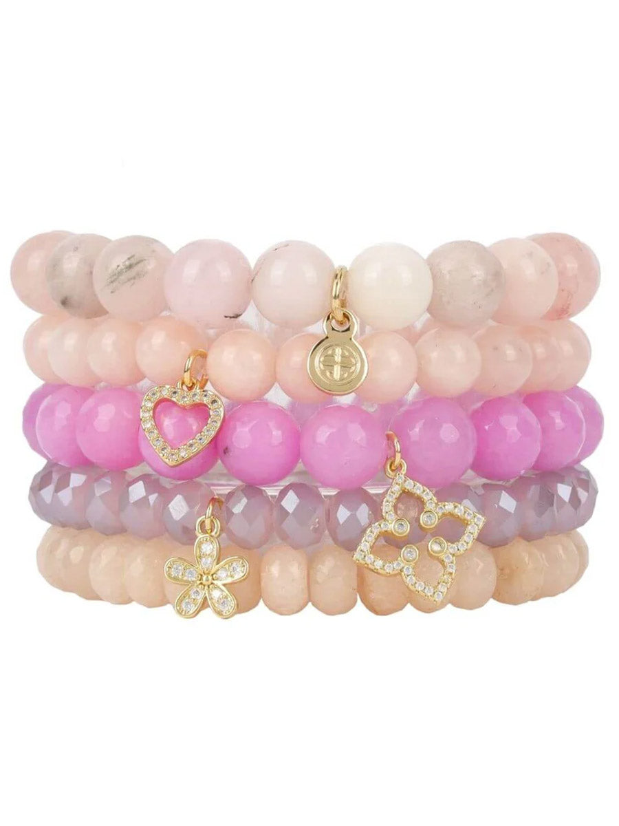 Stretchy Natural Stone Bracelet Set